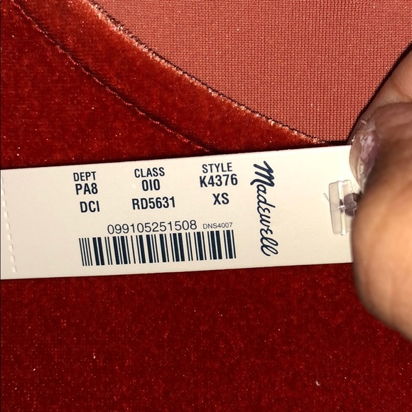 Madewell Velvet Butterfly Top - Picture 5 of 8